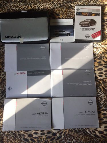 2007 nissan altima owners manual, navigation book , reference guides, case &amp;more