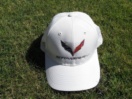 2014 2015 2016 chevrolet corvette c7 stingray royal white hat cap free shipping