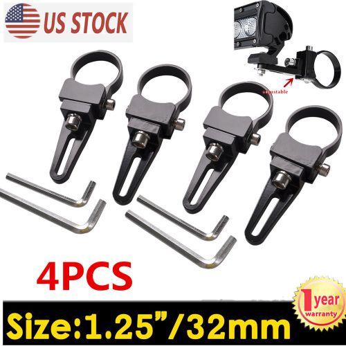 4pcs 1.25&#039;&#039; 32mm tube bull/roll bar mount brackets clamp holder led light cage