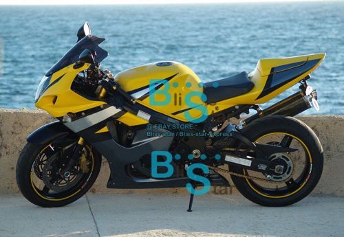 Yellow gsxr1000 fairing with tank cover for suzuki gsx-r1000 2003-2004 077 b5