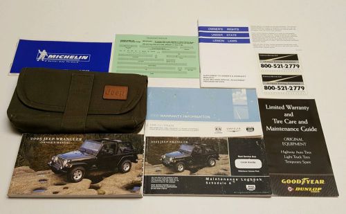 2005 jeep wrangler user owners manual x rubicon unlimited lwb v6 4l 4x4 2wd set