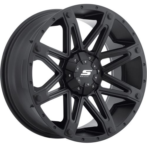 20x9 black sendel recon s35 5x5 &amp; 5x5.5 -12 wheels 295/60/20 tires