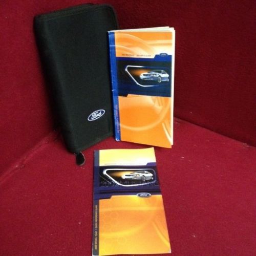 2002 ford mustang owners manual with warranty guide and case