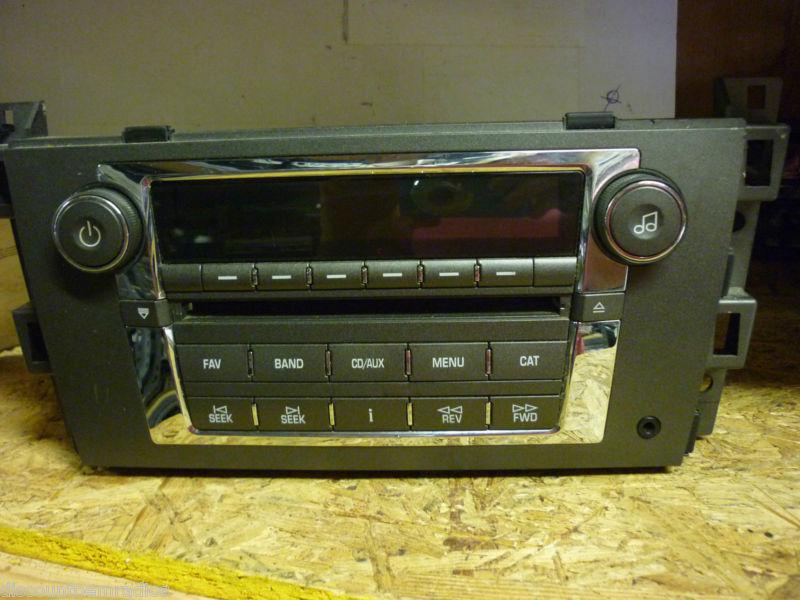 08-09 cadillac dts radio 6 cd changer mp3 player 25849389 oem *