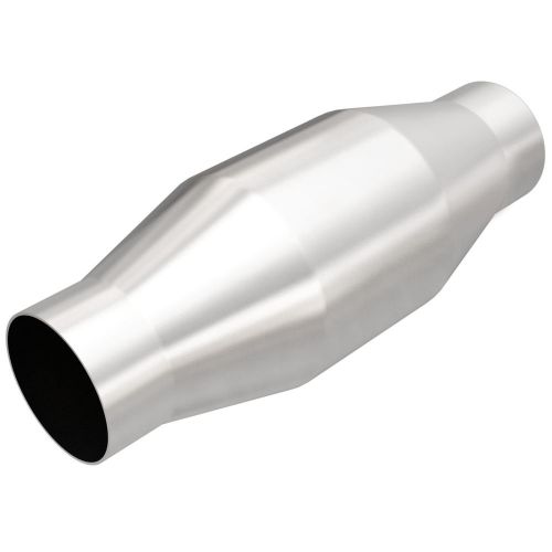 Magnaflow 59920 high-flow catalytic converter round spun metallic 3.5&#034; in/out