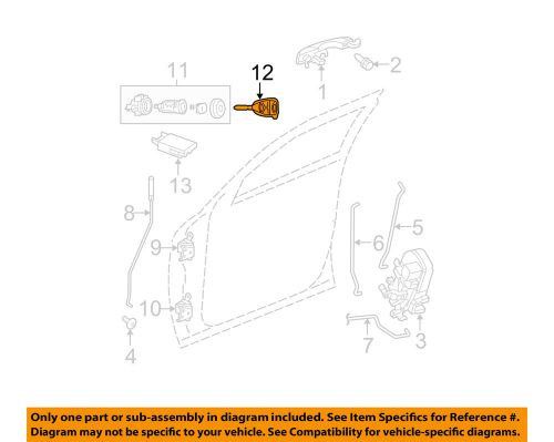 Dodge chrysler oem 05-07 dakota keyless entry-transmitter 5179513aa