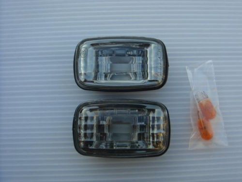 96-02 toyota land cruiser prado 90 95 smoke side marker turn signal light pair