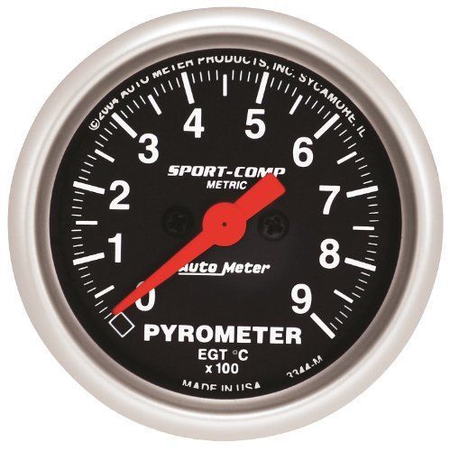 Auto meter 3341-m sport-comp mechanical metric oil temperature gauge