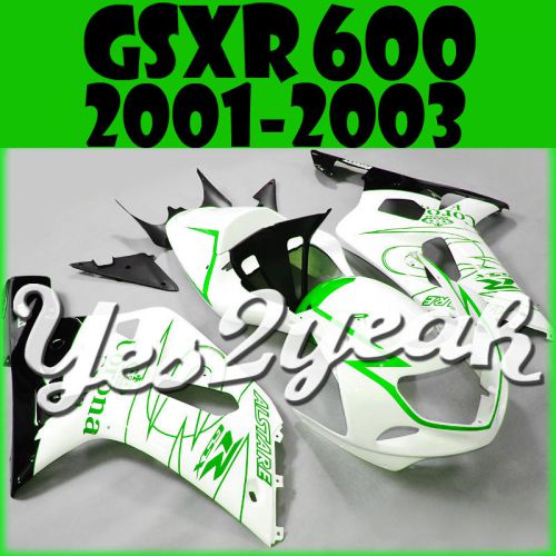 Yes2yeah bodywork kit fairing gsx-r gsxr 600 750 2001-2003 k2 corona green 61y23