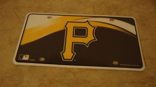 Pittsburgh pirates metal license plate
