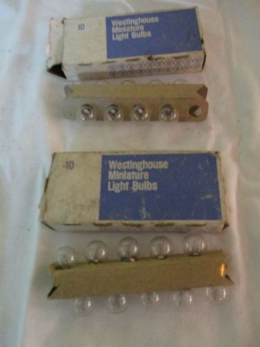 Westinghouse no. 57 miniature automotive light bulbs 12 v----19 bulbs