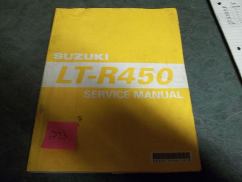 Suzuki dealer  service manual lt-r450  printed 2006