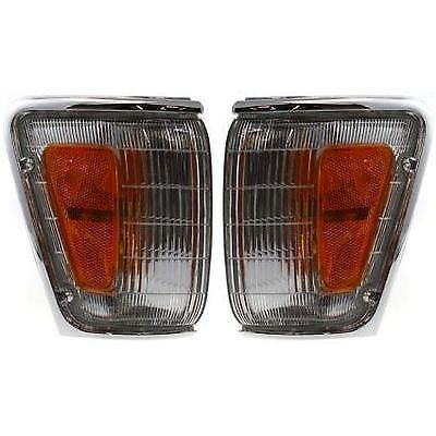 New set of 2 corner lights parking side marker lamps left &amp; right truck pair