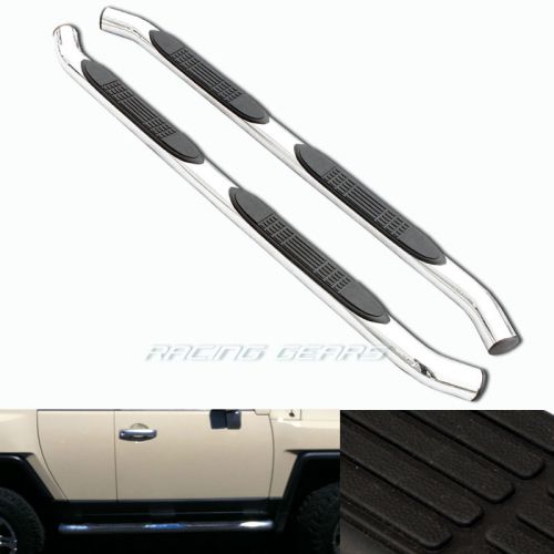 For 07-10 toyota fj cruiser 2 door stainless steel side step board running bar