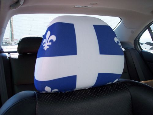 Quebec car/auto headrest  flags--------2 pieces