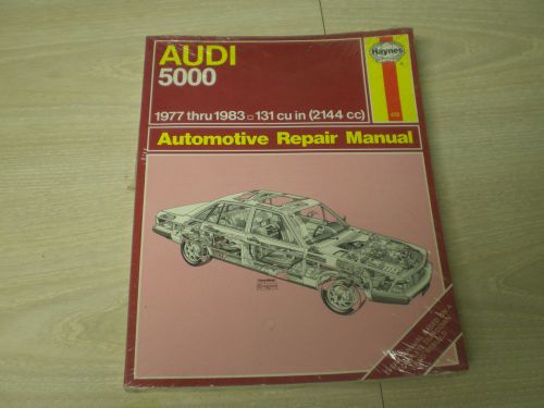 1977-1983 audi 5000 haynes repair manual new in factory wrapper free shipping