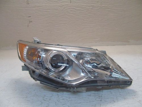 Toyota camry headlight halogen used oem passenger side rh 12 13