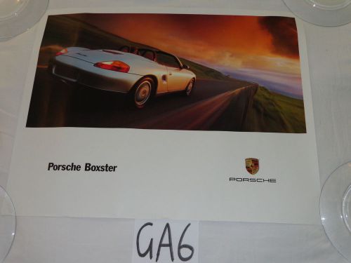 Porshce promo promotion poster 28&#034; x 22&#034; boxster  showroom factory