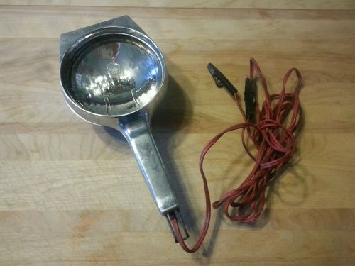 Antique/vintage 12 volt automotive search/spotlight light chrome handheld