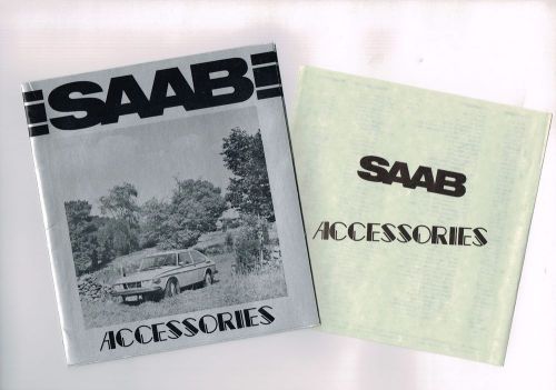 1970&#039;s saab options/accessories brochure with $ list: 99,97,96,95: 1975,1974,