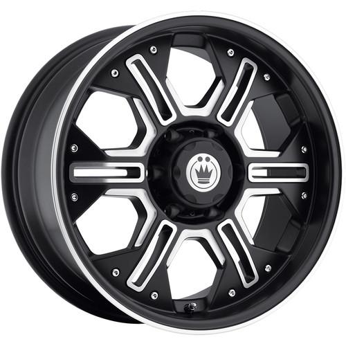 18x8.5 black konig lock n load wheels 5x5 +25 chevrolet suburban c1500 2wd