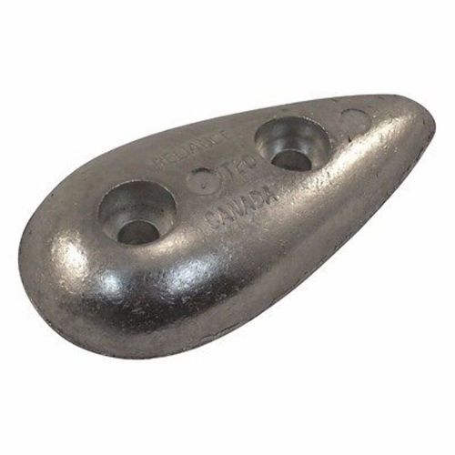 Metal distributors 5-1/4&#034; l x 2&#034; w tear drop zinc anode mdt-21 marine md