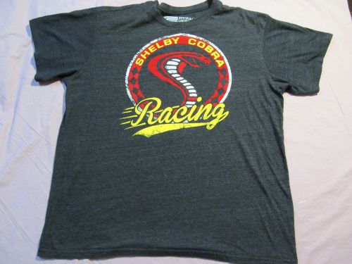 Ford shelby cobra racing t shirt gray sz xl euc