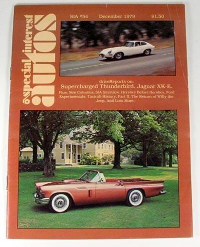 Sia 1957 ford thunderbird  1962 jaguar xk-e series one