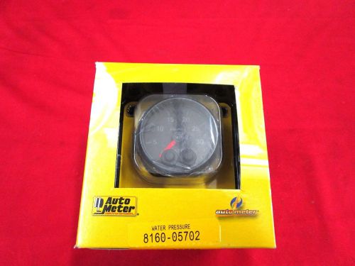 New autometer 8160-05702 elite series analog  water pressure gauge 0-35psi