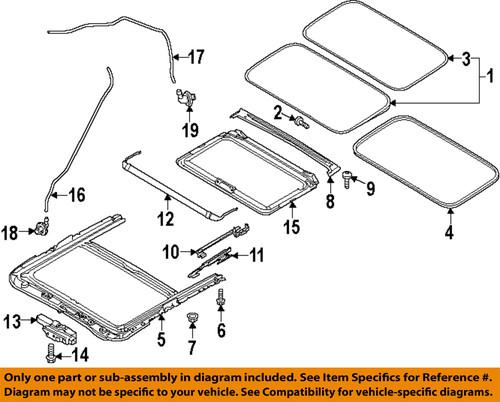 Mazda oem kd476998175 sunroof-welt