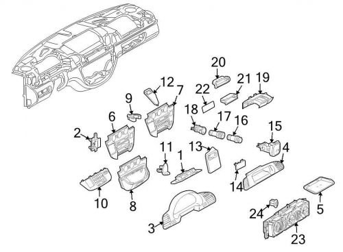 Brand new genuine oem 12 volt accessory power outlet housing #5124456aa