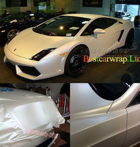 Picked - white satin metallic matte chrome film vinyl for car auto wrap sticker