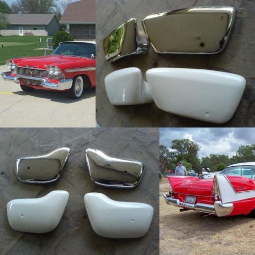 1957 1958 plymouth frp bumper wings **complete set** fury belvedere christine