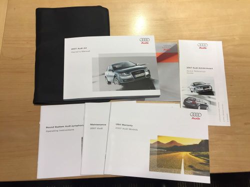 2007 audi a4 owners manuals