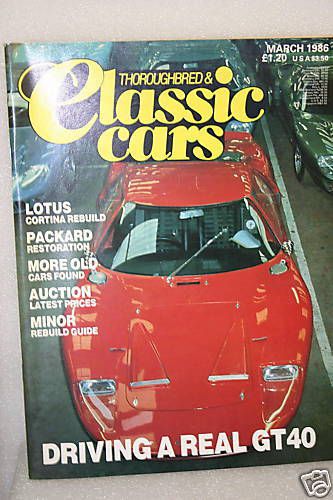 Thoroughbred &amp; classic cars march 1986 lotus cortina