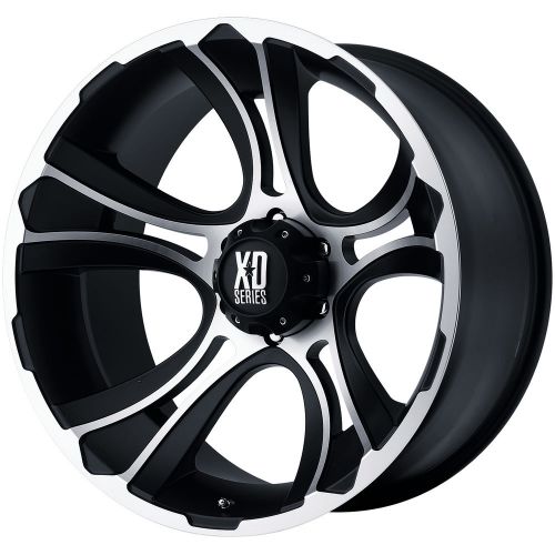 Xd80179087500 17x9 8x170 wheels rims machined black +0 offset alloy 5 spoke