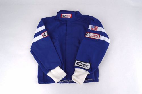 Rjs racing youth jr sfi 3-2a/1 classic fire suit jacket blue size 5