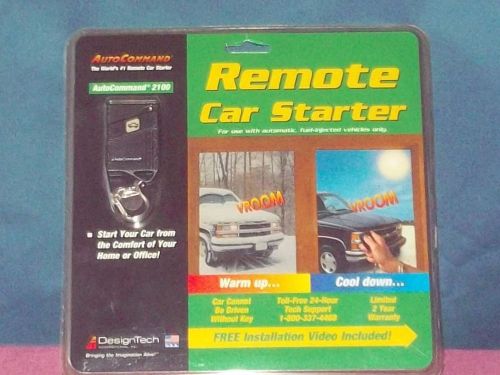 Design tech. auto command 2100 remote car starter model 20921 sealed usa made