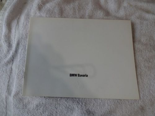 1972 bmw bavaria factory brochure new old stock excellent rare