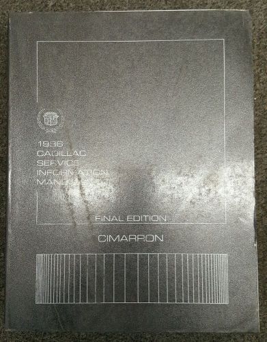 1986 cadillac cimarron factory service manual