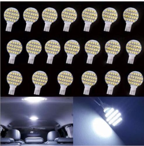 20x wedge t10 24 smd led 194 921 w5w 1210 147 168 192 rv light lamp bulbs white