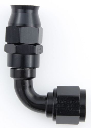 Fragola 689006-bl real-street 90 degree ptfe hose end fitting, -6 an, black