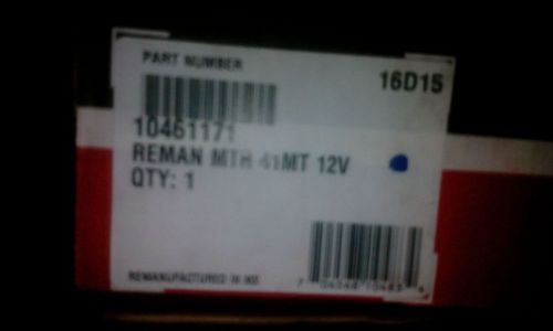 Delco remy 10461171 41mt 12v rm starter  original box