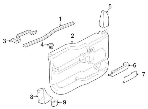 Ford oem door window belt weather strip fl3z1521456a image 1