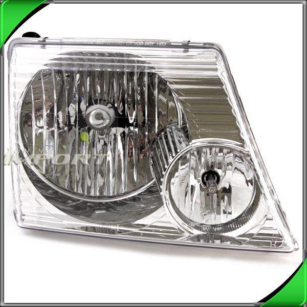 02-05 ford explorer xlt eddie 4dr right passenger clear chrome head light lamp