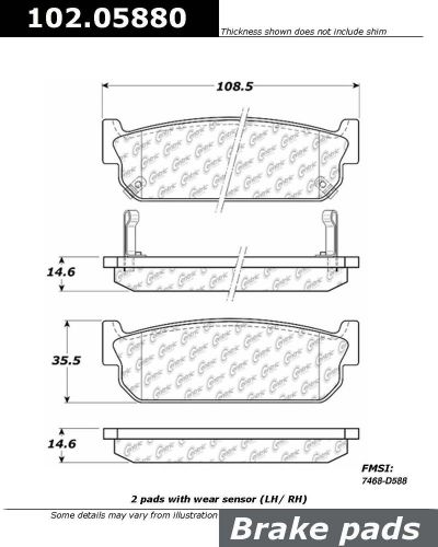 C-tek metallic brake pads fits 1993-2006 infiniti q45 j30 m45  c-tek b