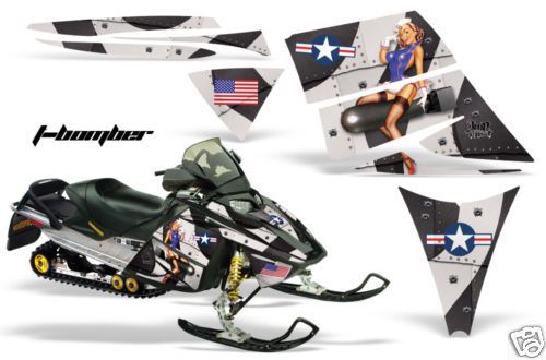 Amr racing wrap mxz ski-doo rev snowmobile sled graphics wrap decal kit tbk