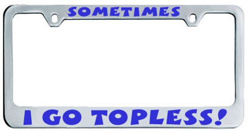 Custom personalized &#034;metal chrome&#034; license plate frame