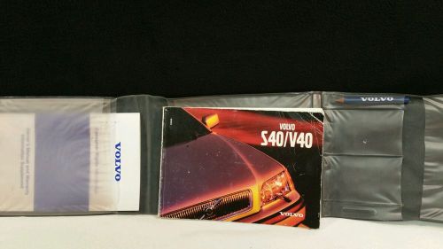 2000 volvo s40/ v40 owner&#039;s manual + case.