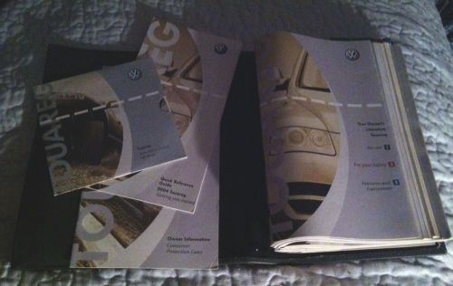 2004 vw volkswagen touareg owners owner&#039;s manual books set and case oem